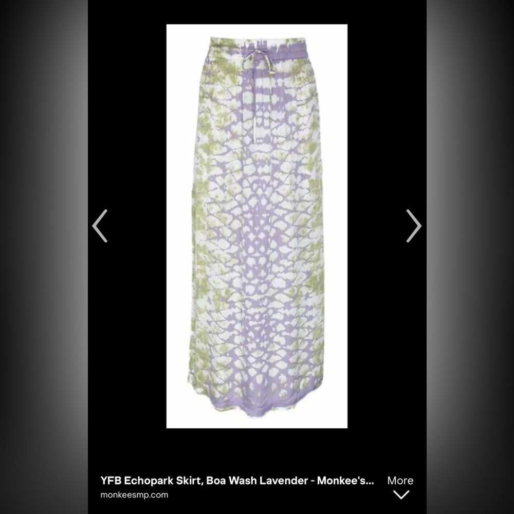 YFB skirt boa lavendar wash